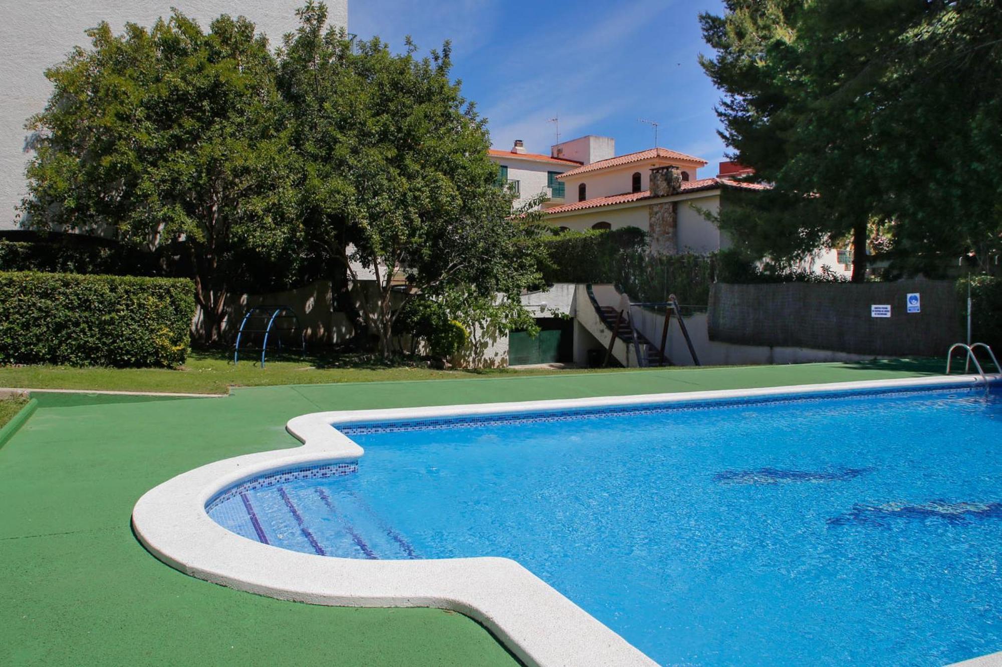 Апартаменты At044 Cerca De La Playa, Con Piscina Y Airco Торредембарра Экстерьер фото