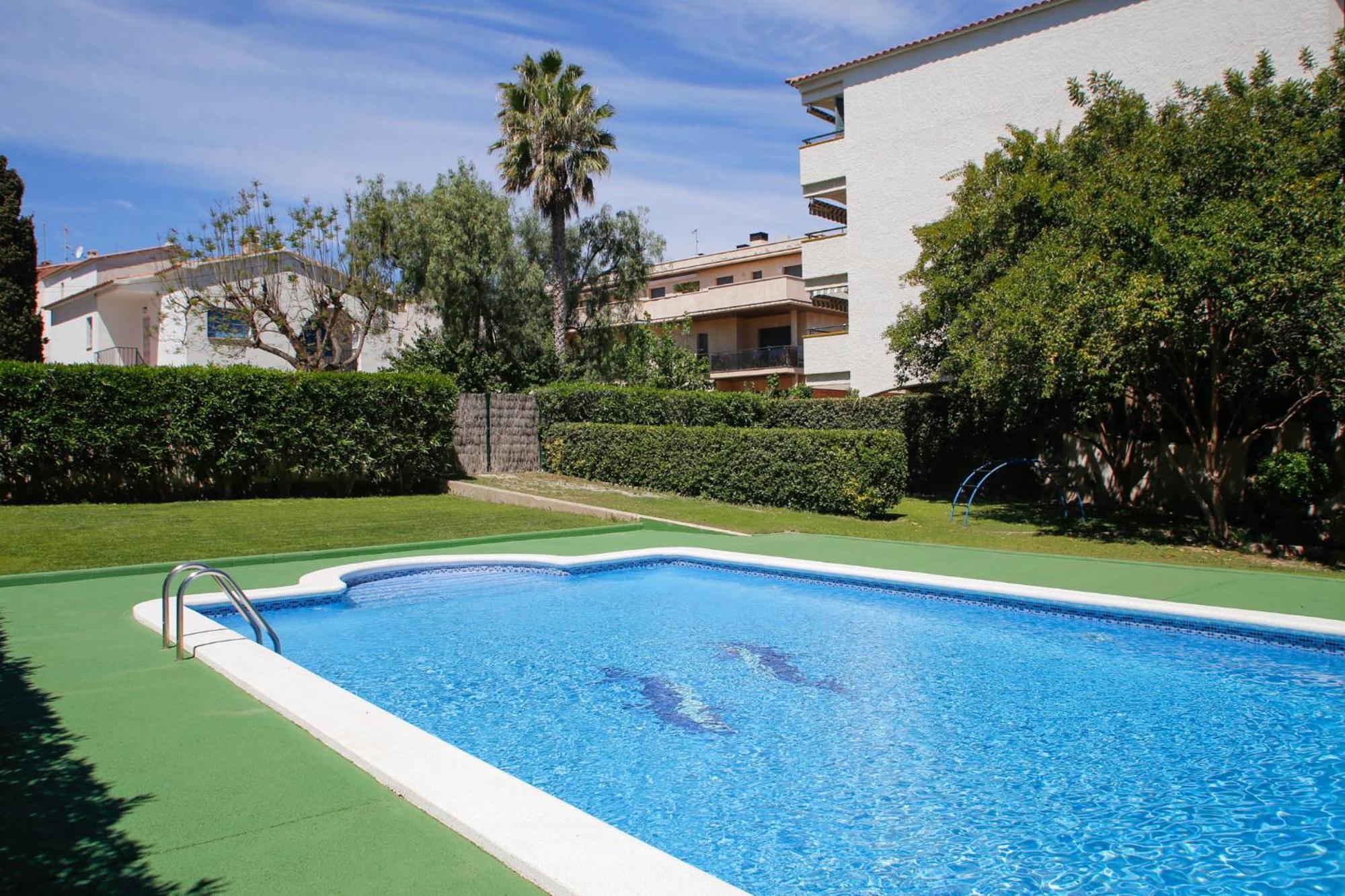 Апартаменты At044 Cerca De La Playa, Con Piscina Y Airco Торредембарра Экстерьер фото